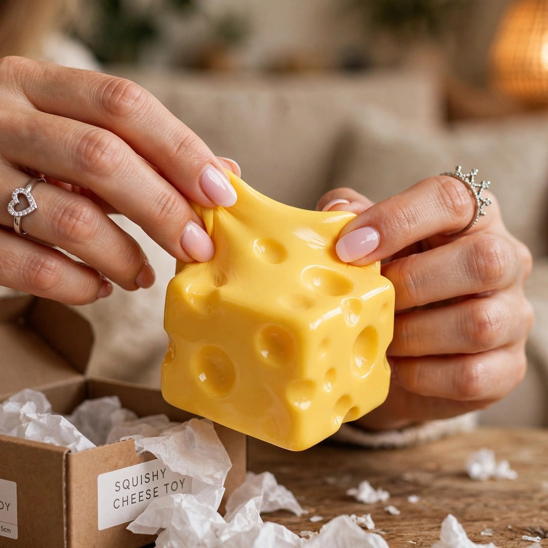 Cheese Block squishy lifestyle photo