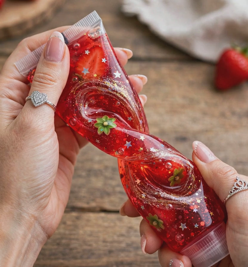 Strawberry Sparkle Tube squishy animation