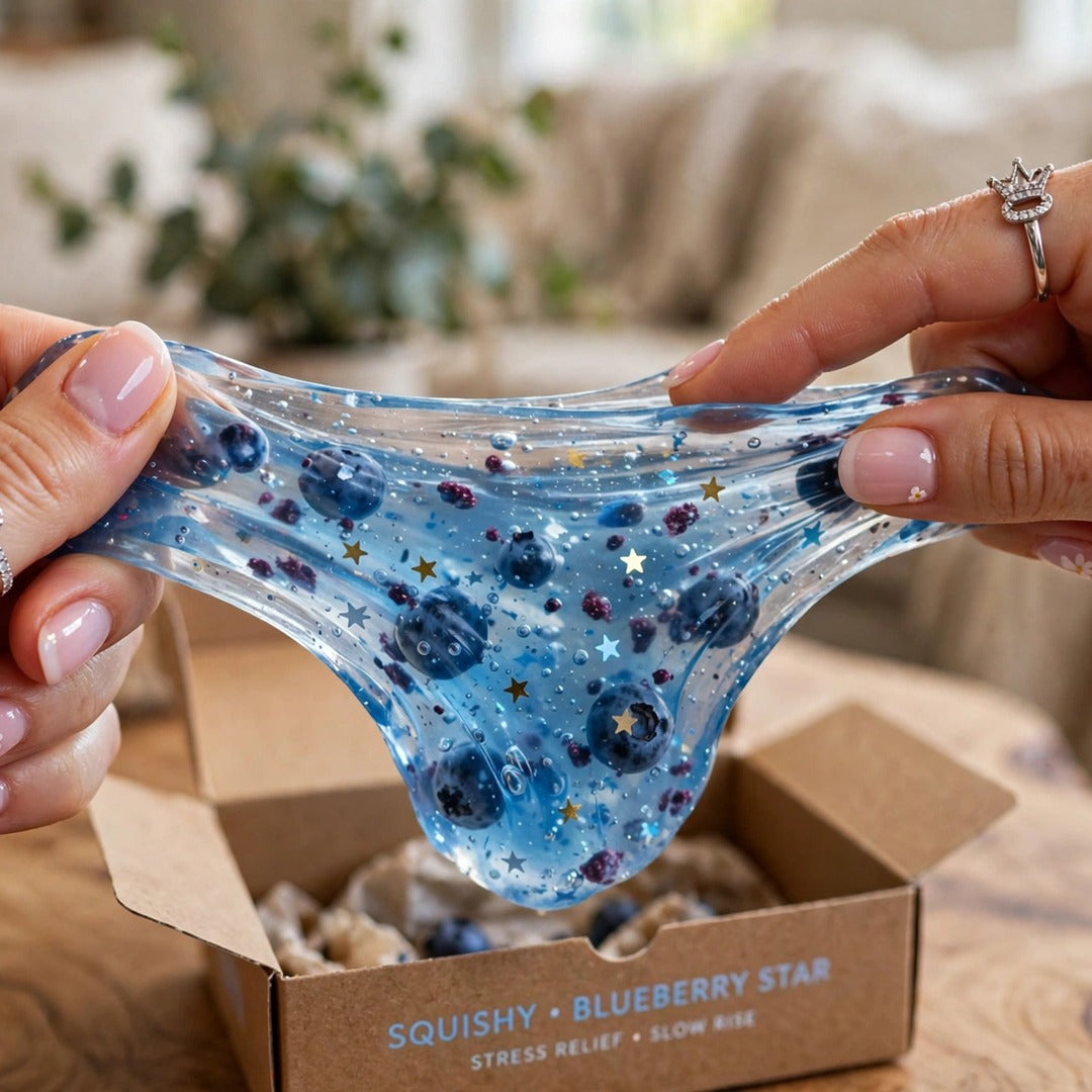Blueberry Sparkle Tube squishy lifestyle photo 2