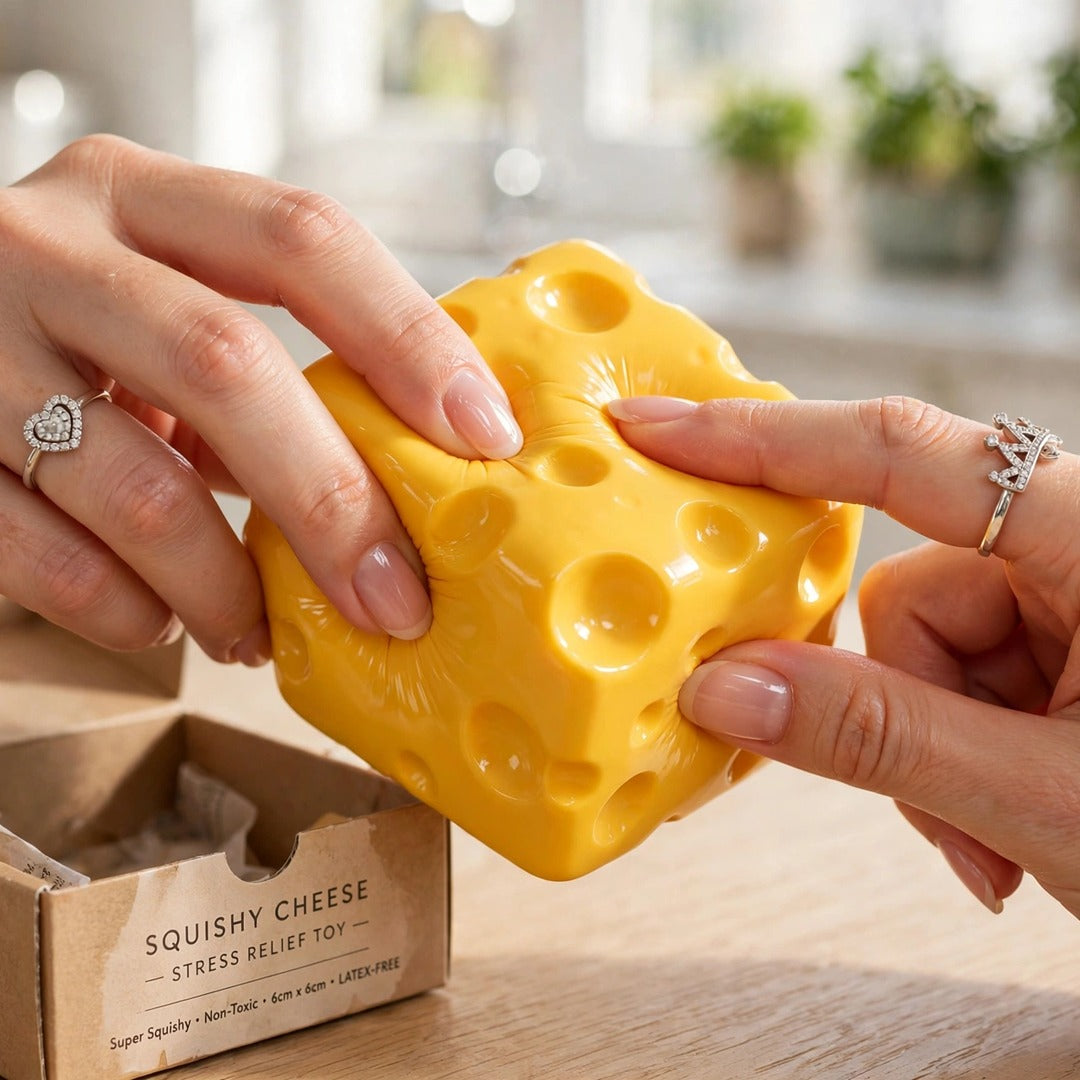 Cheese Block squishy lifestyle photo