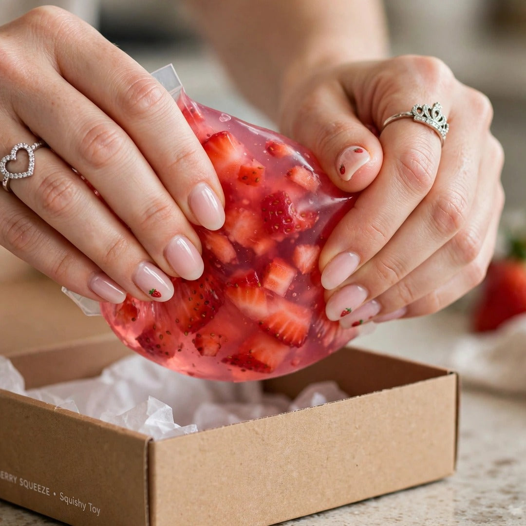 Strawberry Sparkle Tube squishy lifestyle photo 1