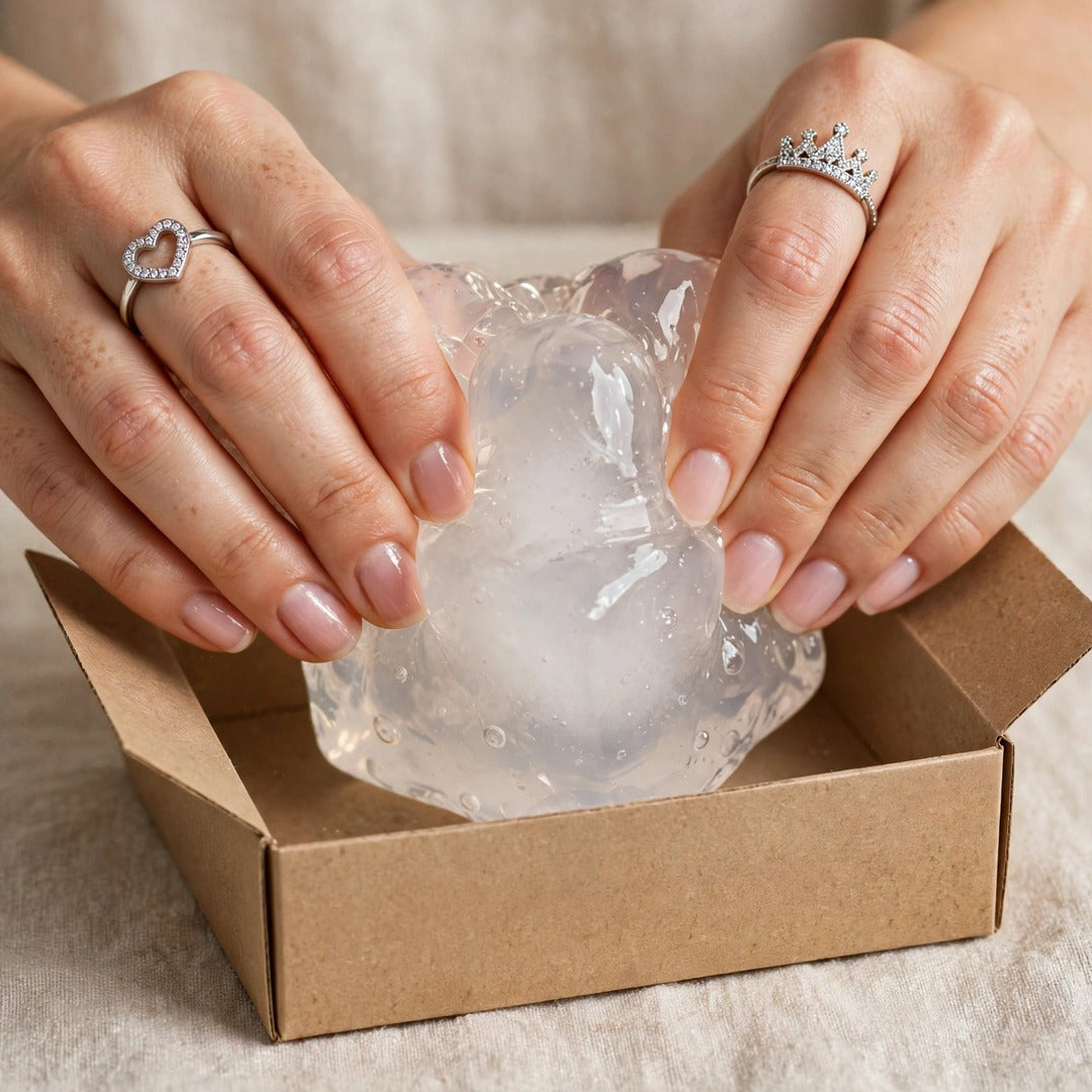White Ice Cube squishy lifestyle photo