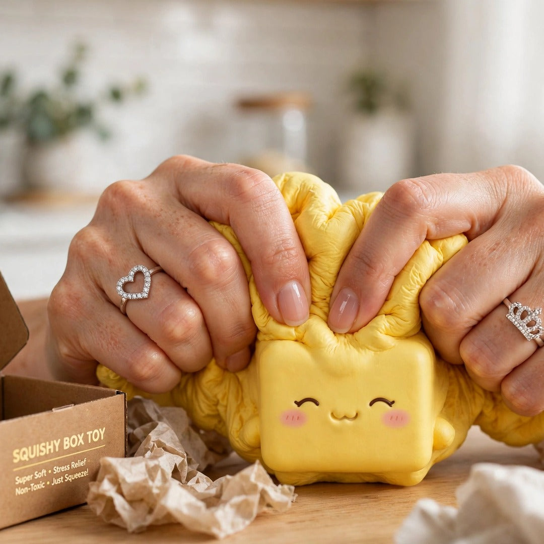 Yellow Box squishy lifestyle photo 1